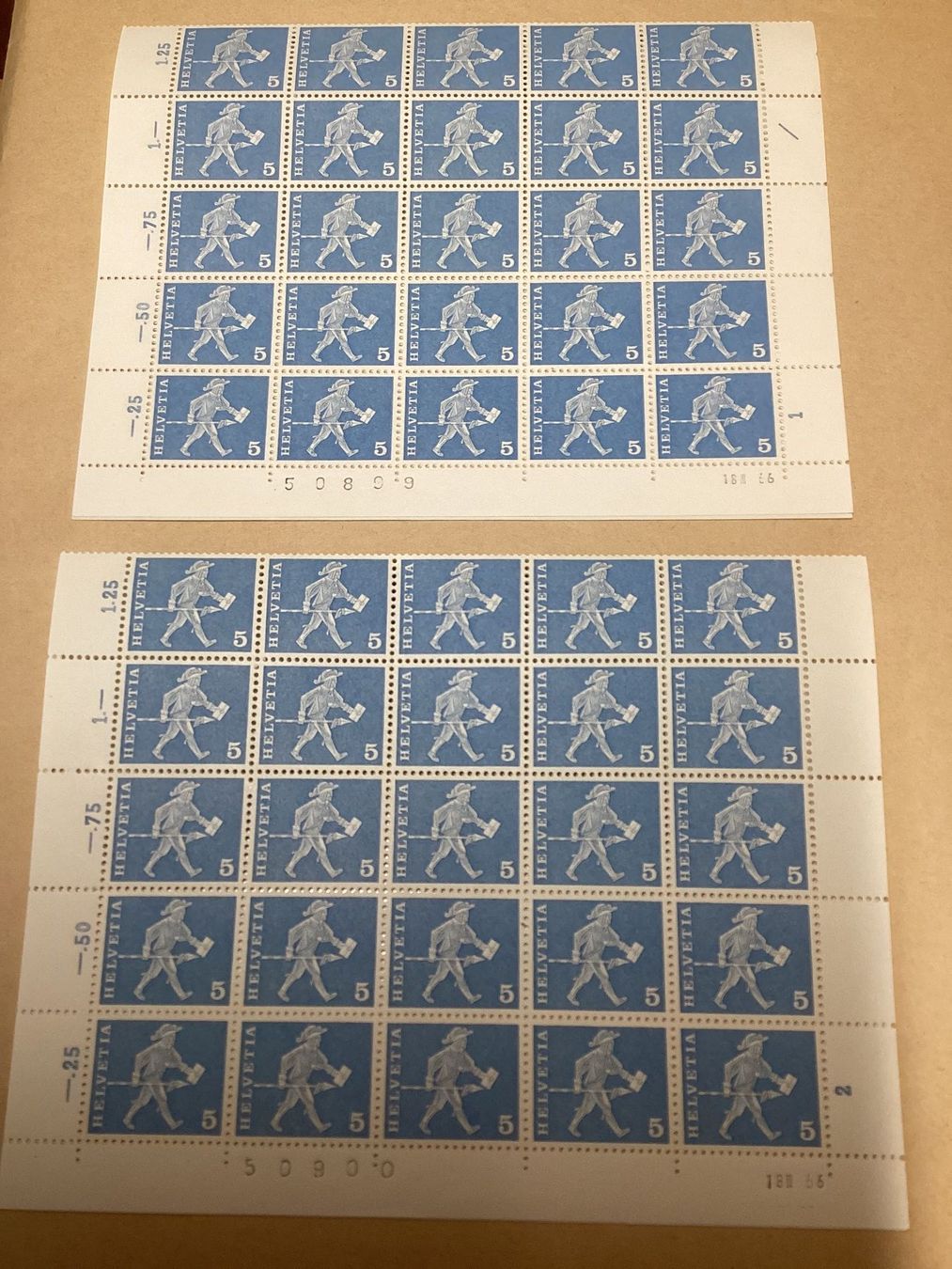 Tutti i francobolli: 100x -.05 Briefmarken postfrisch Postgeschichtliche Motive – Nuovo (secondo la descrizione) da Seftigen venduto da Muggelwomb 3