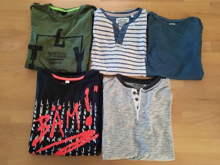 5er Pack Langarmshirts Grösse 158/164 