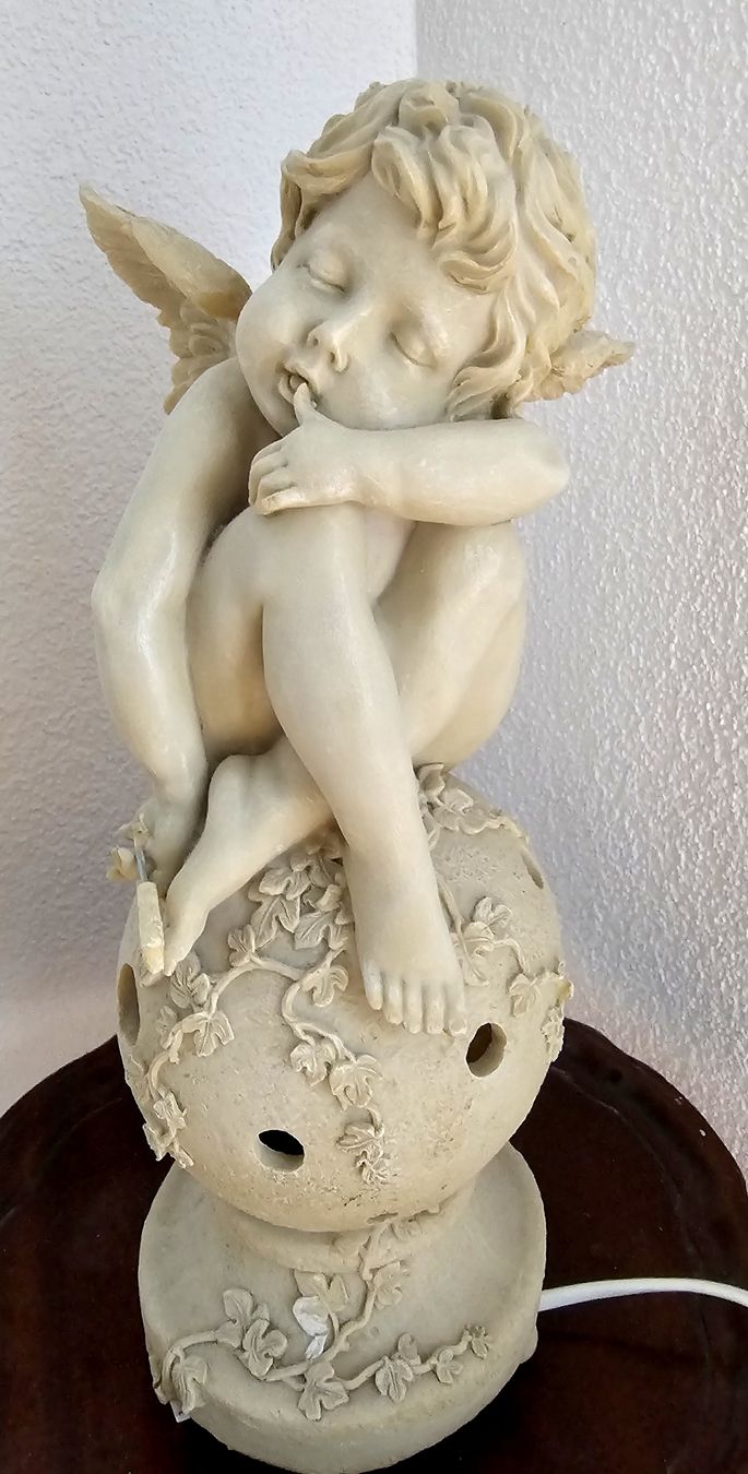 Statuette: NOSTALGISCHE, ROMANTISCHE ENGEL LAMPE – Nuovo (secondo la descrizione) da Laupen BE venduto da AUSSIEGIRL1109 1