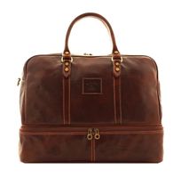 Reisetasche Leder Giglio - Farbe: Braun