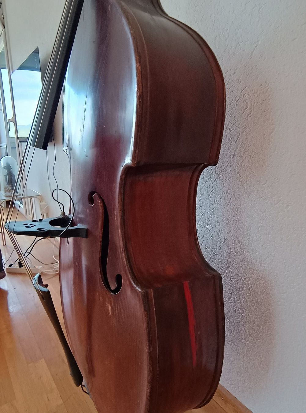 Musikinstrumente: Kontrabass mit Tonabnehmer – Gebraucht aus Steinhausen von Hirte 4