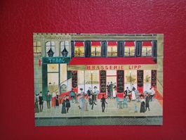 AK naive Kunst Paris "La Brasserie Lipp" R.Rousseau