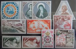 Monaco ex. Kat. 468-589 **/* 1953/58 Kat. 30 Euro
