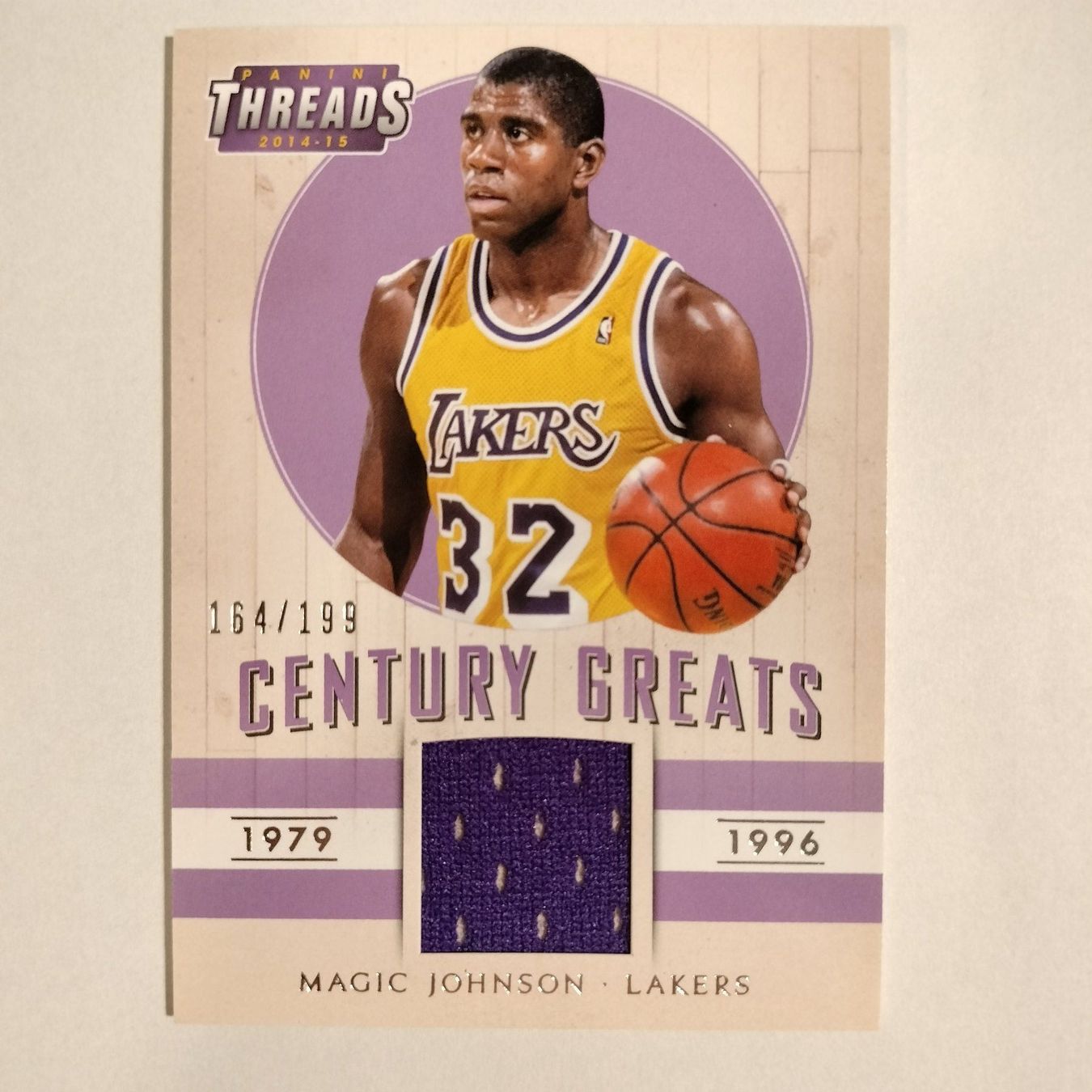 Panini Sammelbilder & Trading cards: Magic Johnson 2014-15 Threads Game-Worn #6 /199 Lakers – Neu (gemäss Beschreibung) aus Bern von SportsMemos 2
