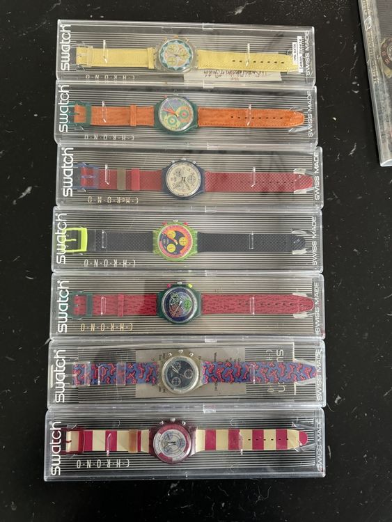 Swatch Orologi: Swatch Chrono und Stop, Sammler – Nuovo (secondo la descrizione) da Malans GR venduto da sammlerswissuhren 8