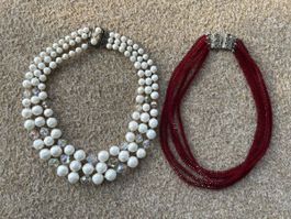 Set Modeschmuck Ketten Vintage