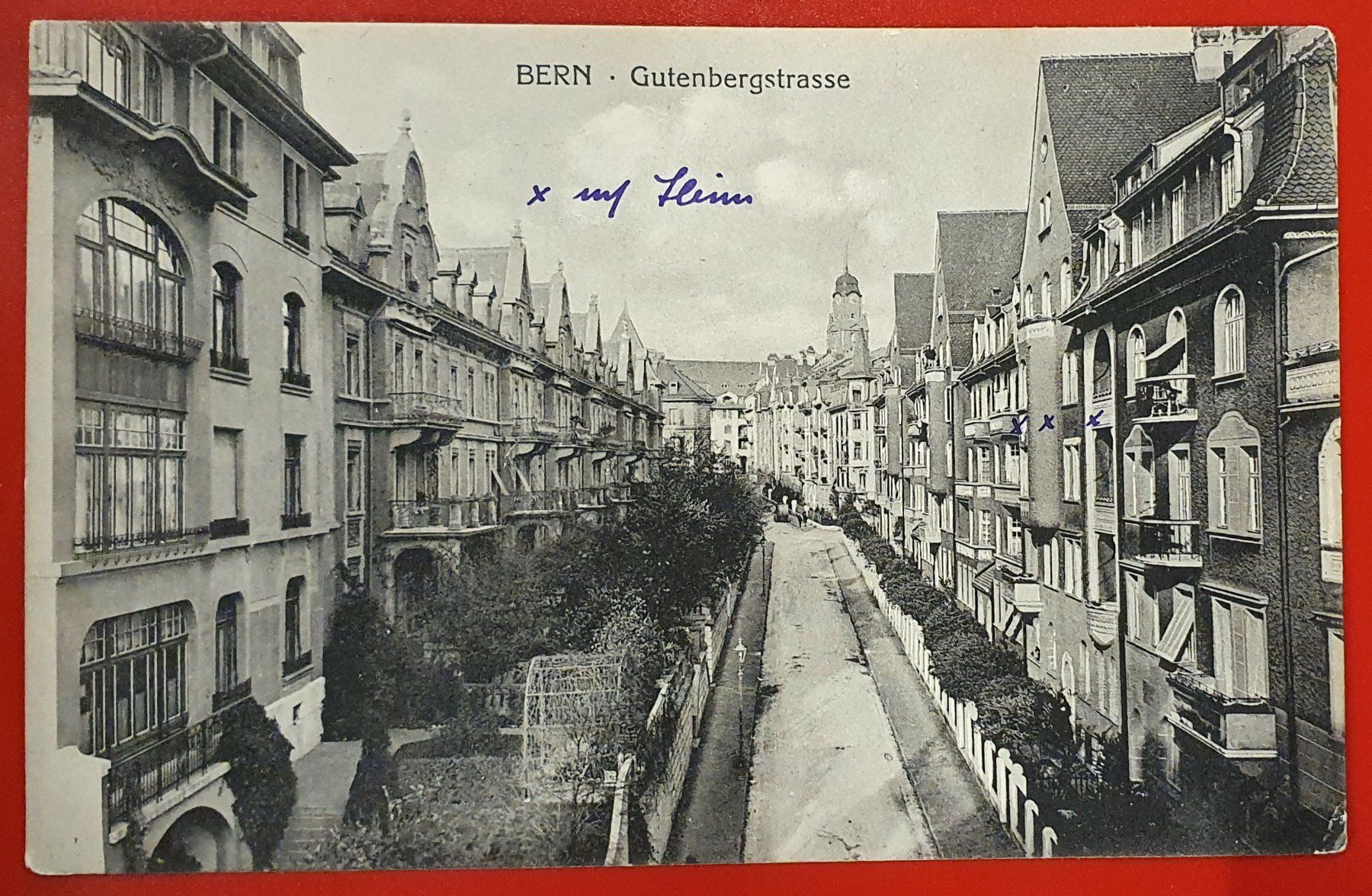 Ansichtskarten: Bern 1919 - Gutenbergstrasse – Gebraucht aus Kreuzlingen von Rschweiz1