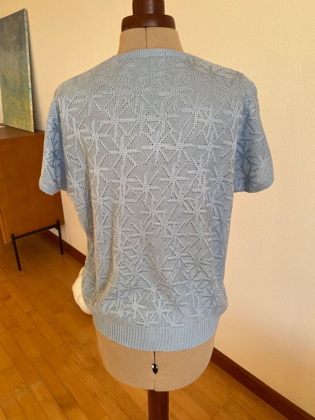 Maglioni & Felpe: Pull vintage bleu pervenche – Usato da Basel venduto da Maria-Alexa 2