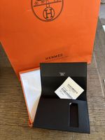 Hermes Passport Holder MC2, Black Epsom, Like New