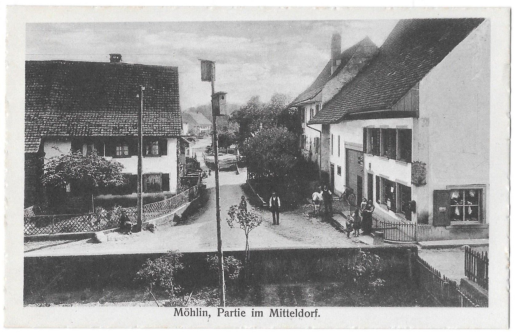 Ansichtskarten: Möhlin Partie im Mitteldorf – Gebraucht aus Olten von clotaldi