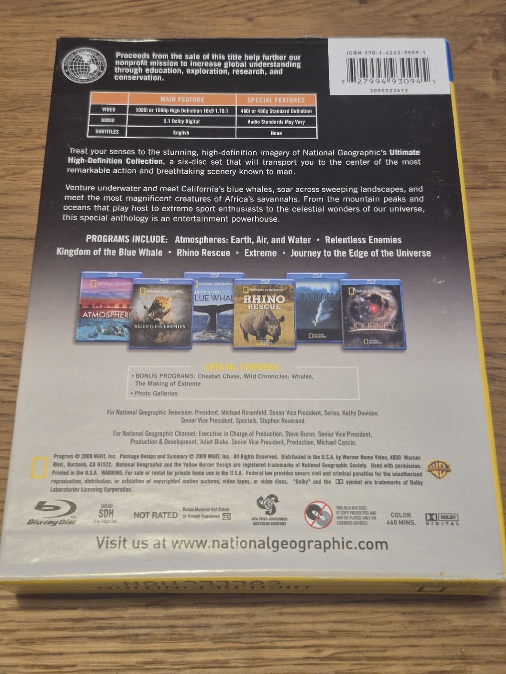 Tutti i DVDs: National Geographic Ultimate High-Definition Blu-ray, 6 Disc – Usato da Oberembrach venduto da giu_7ksd 1