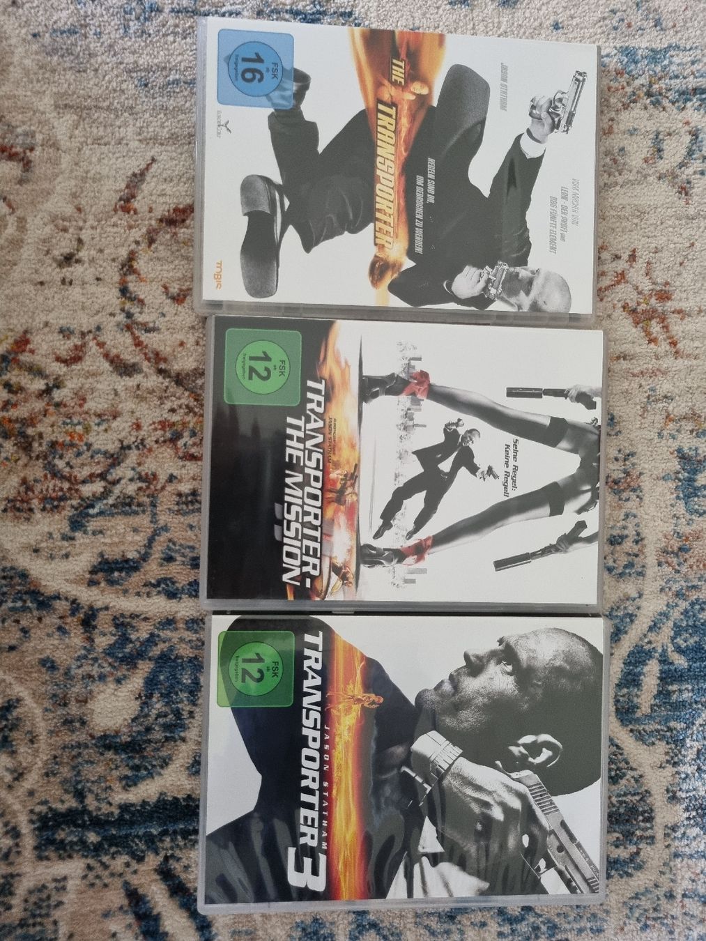 Tutti i DVDs: Transporter 1-3, Action Filme DVD Set – Usato da Laupen ZH venduto da ich_yc6b