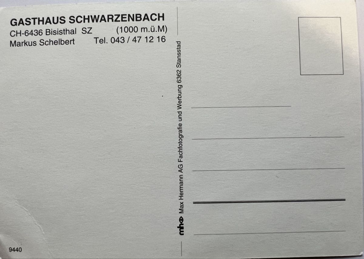 Cartoline postali: Schöne AK von Bisisthal SZ – Usato da Muotathal venduto da OttoK01 1