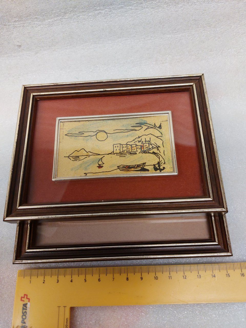 Gemälde: 4x Miniatures - Handmade - 22 Kt. gold leaf – Gebraucht aus Pambio Noranco von Pol69 5