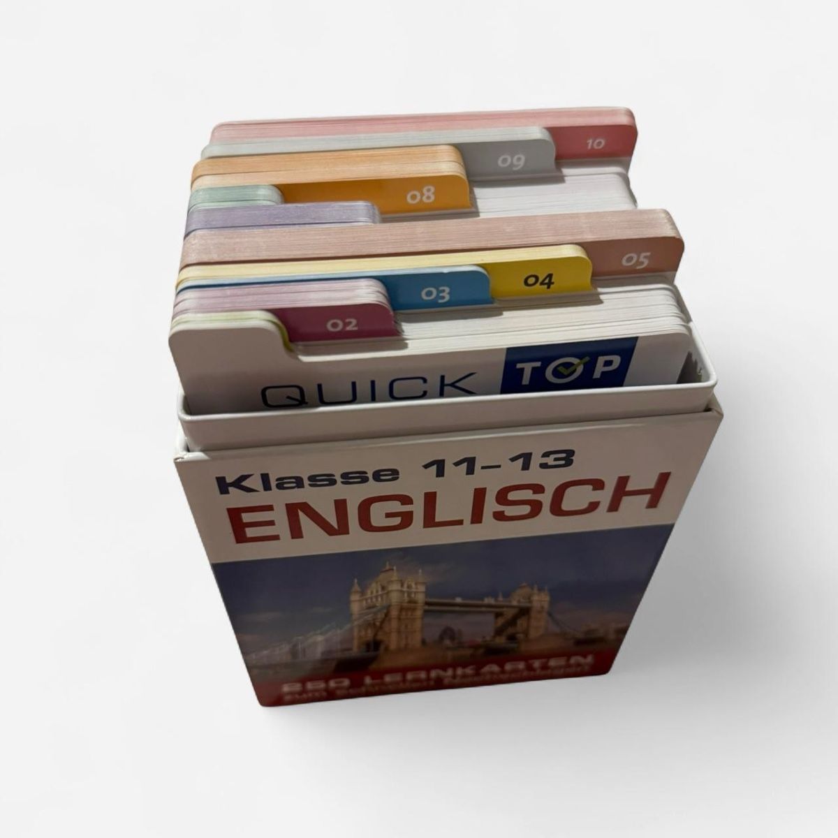 Sonstiger Schulbedarf: Quick Lernbox English class 11-13, 250 flashcards – Neu und originalverpackt aus Basel von 1moonstar 1
