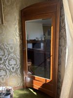 Eckschrank aus Holz mit Spiegeltür guter Zustand