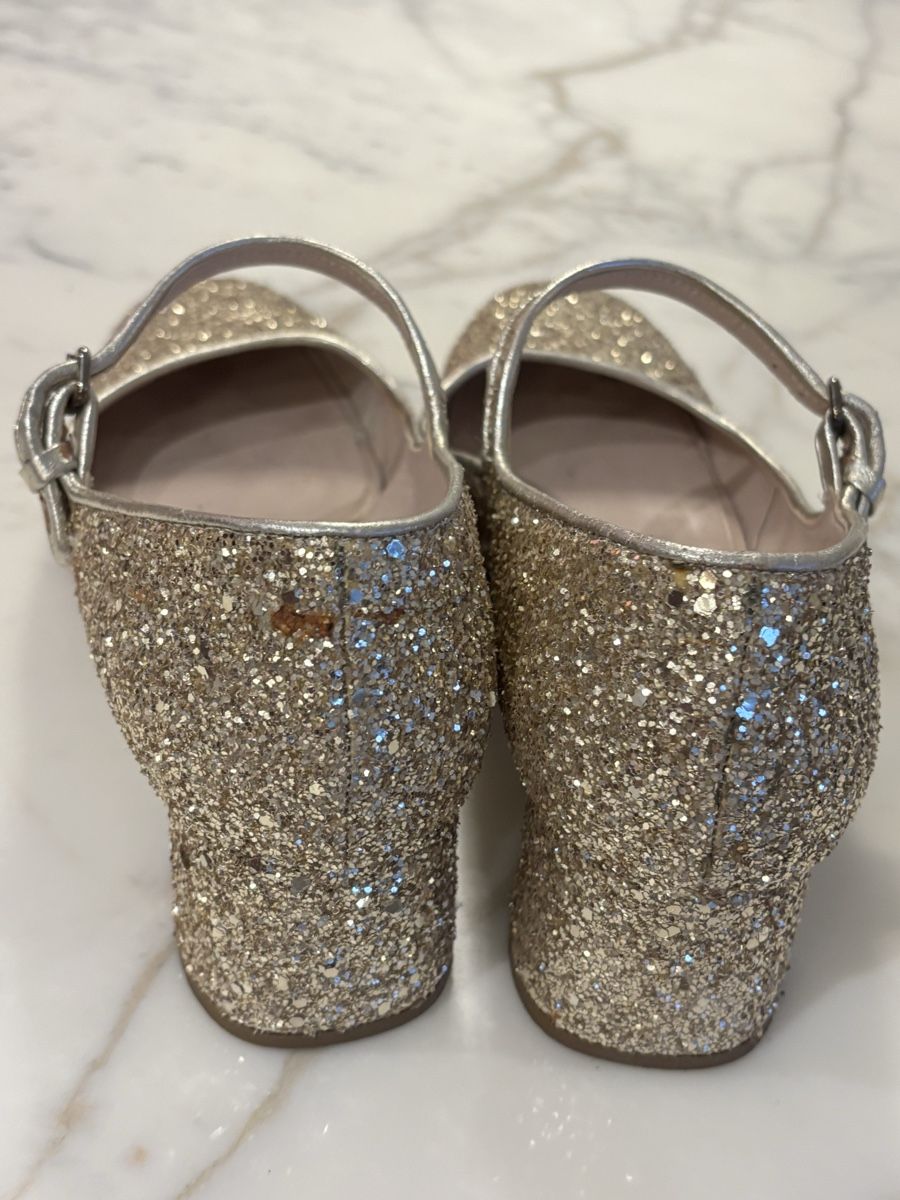 Miu Miu Scarpe da donna: MiuMiu glitzer Riemchen-Pumps, 37 – Usato da Twann venduto da dieberaterin 3