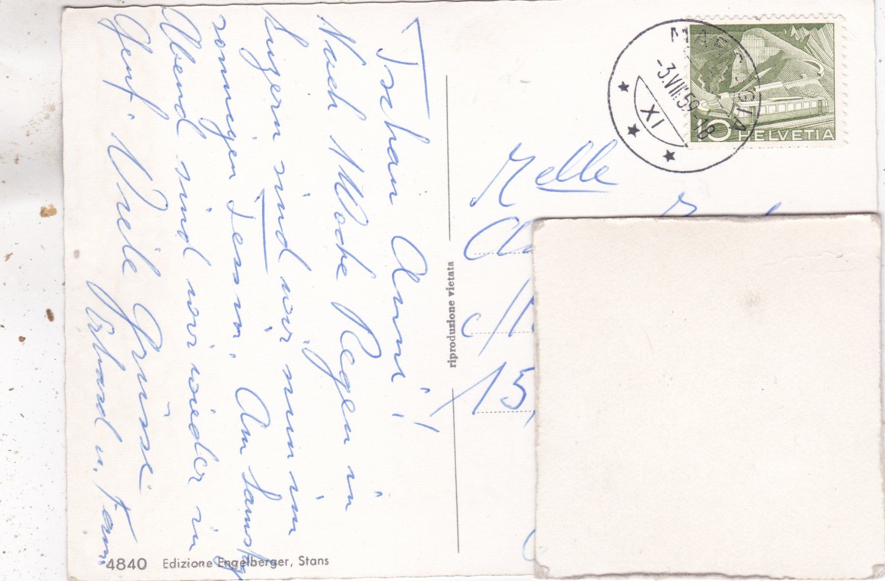 Cartoline postali: Melano Camping Pedemonte 1959 – Difettoso da Herisau venduto da Lisegrat2008 1