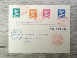 TR52 Enveloppe + Timbre Suisse 1932