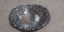 Silberschale WM.A.ROGERS GP BRASS 829 floral