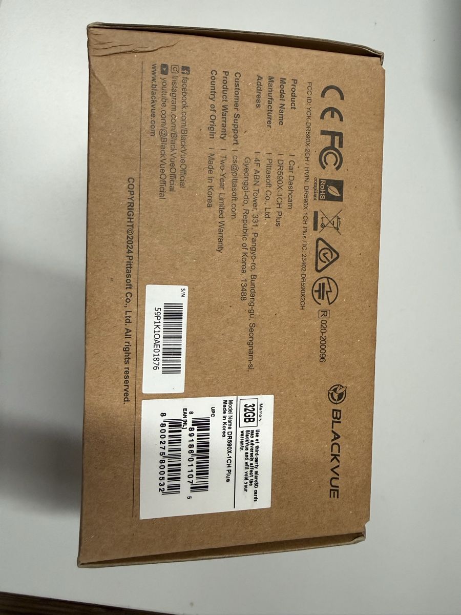 Action Cam: BlackVue DR590X-1CH Plus Dashcam - Neu – Nuovo e nell'imballaggio originale da Spiez venduto da RS-inti 2