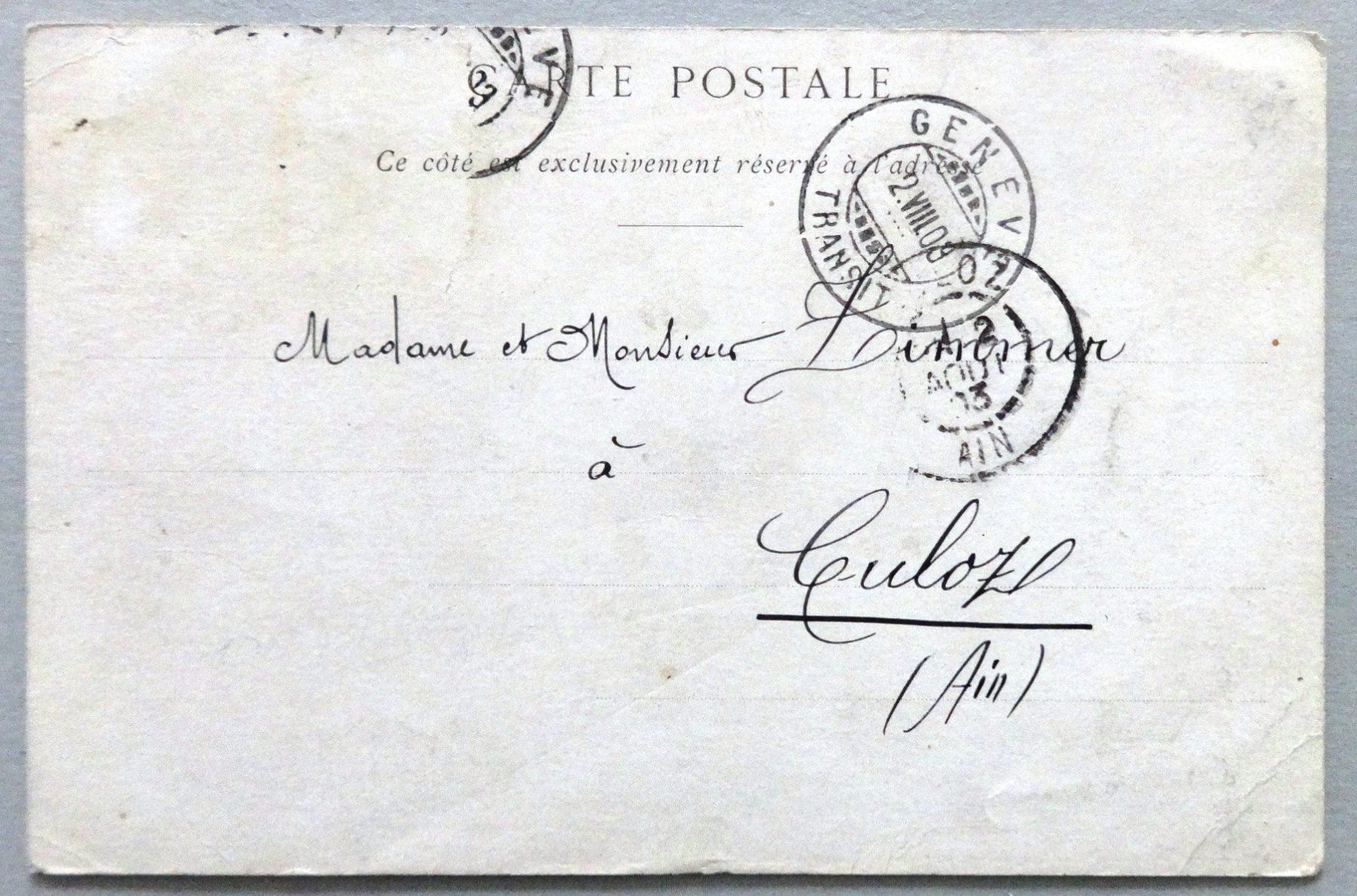 Cartoline postali: Genève - Les Mouettes – Difettoso da Fétigny venduto da Billy2miny 1