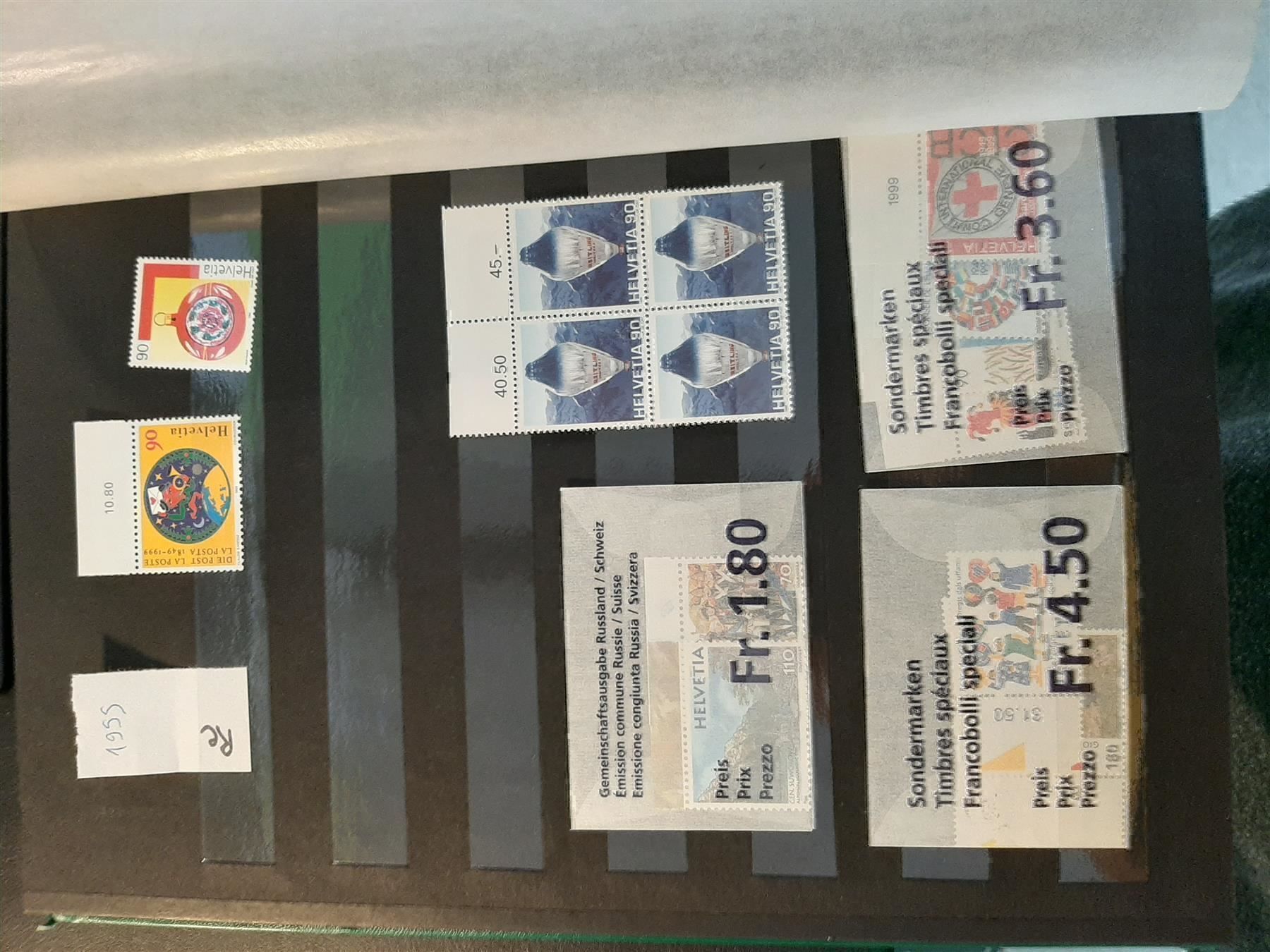 Alle Briefmarken: 1999 Diverse Briefmarken  Postfrisch – Neu (gemäss Beschreibung) aus Affoltern am Albis von Andrezc