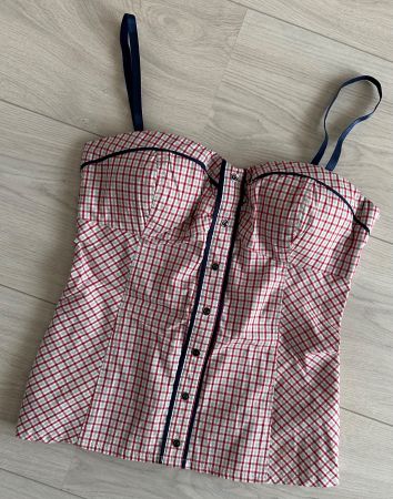 Top bustier à bretelles amovibles