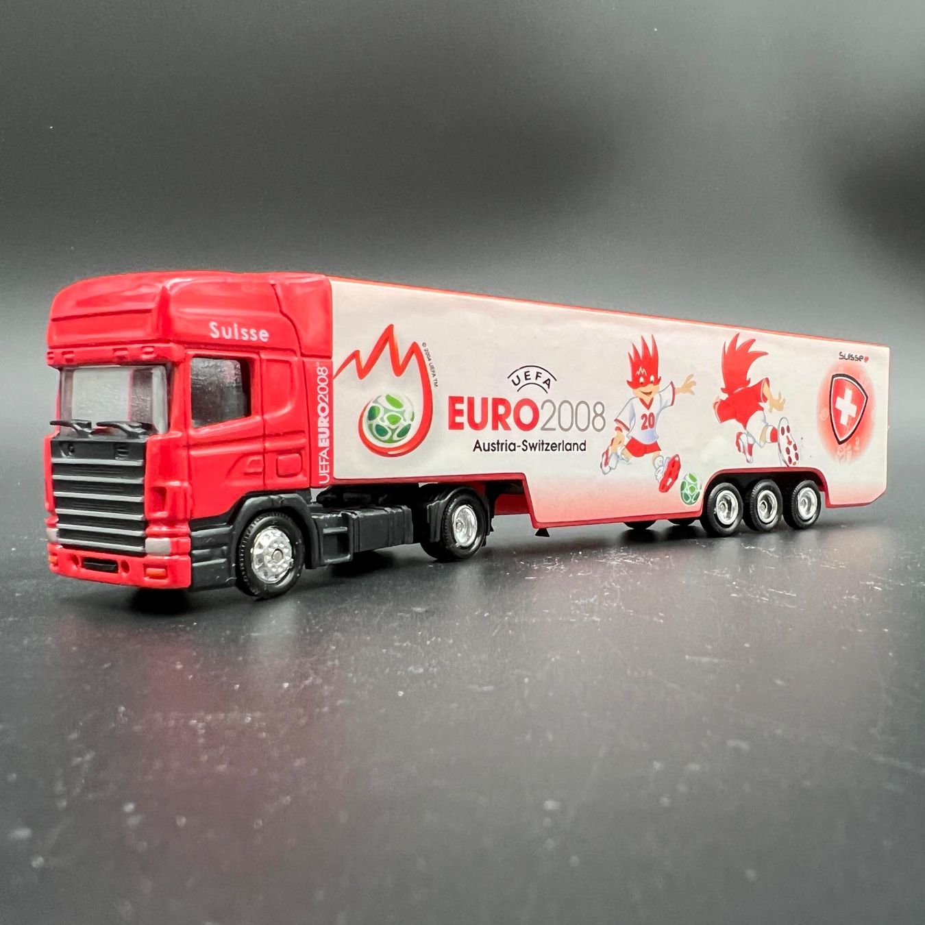 Modellautos: Euro 2008 AT-CH Sattelzug 1:87 – Gebraucht aus Häusernmoos von adlerfedern 1