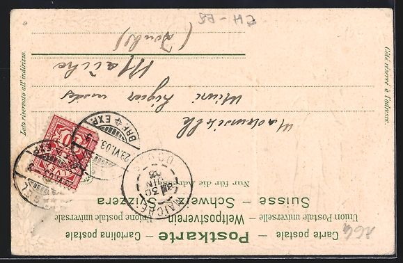 Cartoline postali: Basel, Alte Rheinbrücke mit Gross-Basel – Usato da Berlin venduto da bartko-reher 1