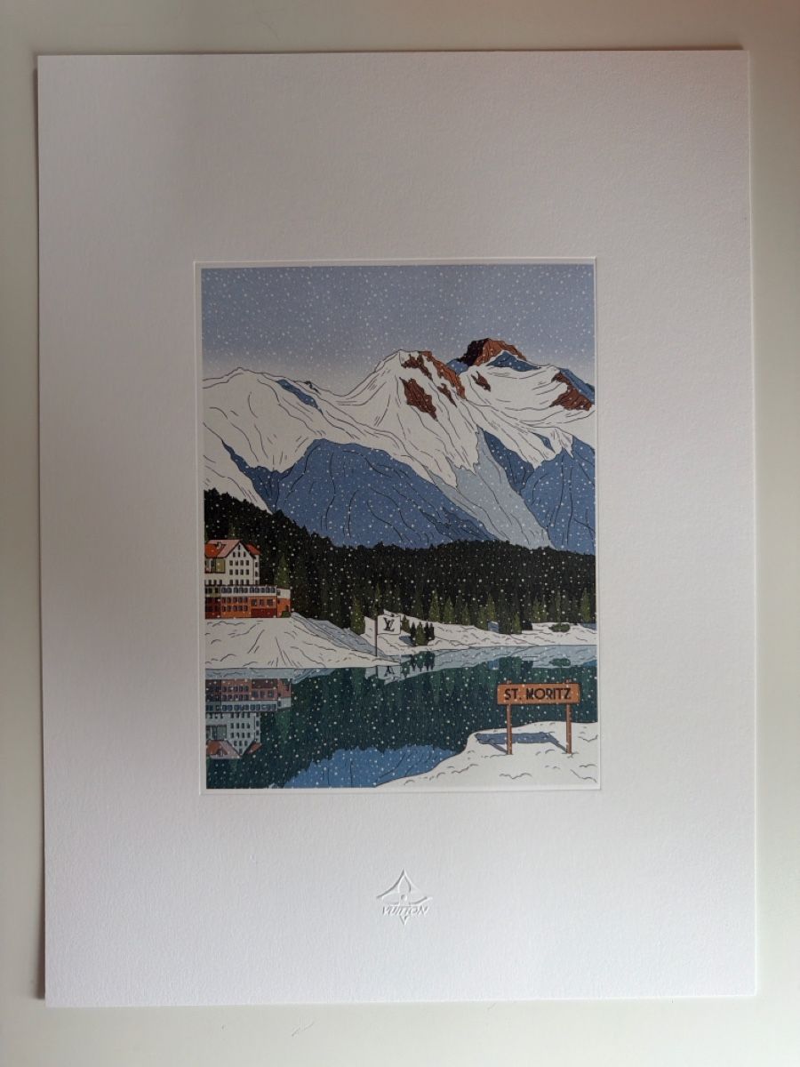 Posters & Illustrations: Louis Vuitton St. Moritz Print / Kunstdruck Original – Neuf (Voir description) à Dällikon par ssshk