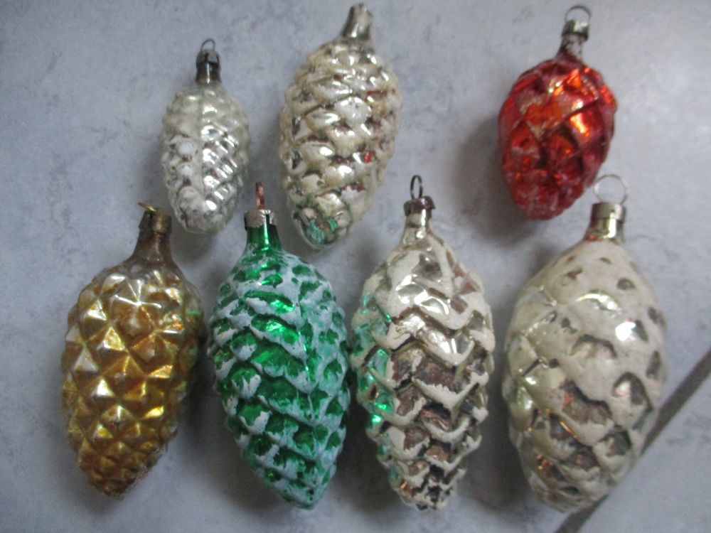 antike Christbaumkugeln, Zapfen Set 3 Kaufen auf Ricardo