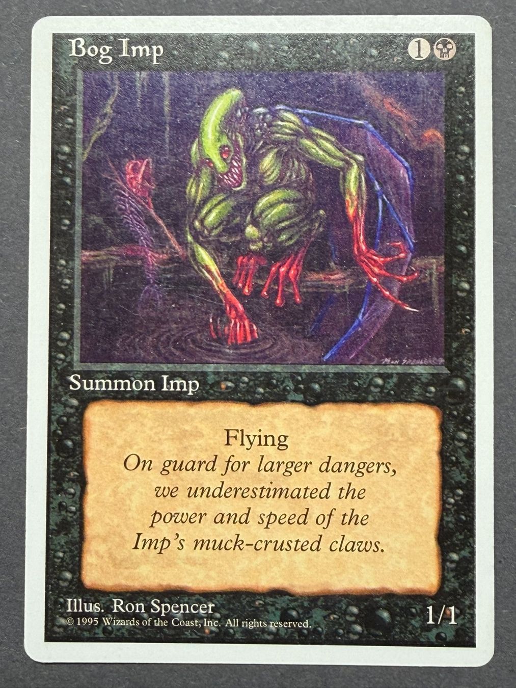 Magic The Gathering Carte collezionabili: 4th Fourth Edition Alternate - Bog Imp - Magic – Usato da Binz venduto da Tempelritter