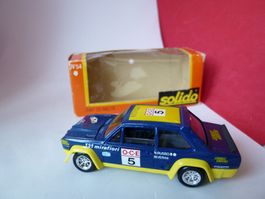 Fiat / Abarth 131 Rallye - blau/gelb 5 - in alter OVP Solido