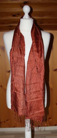 Foulard Tuch Schal rostbraun L178xB33cm