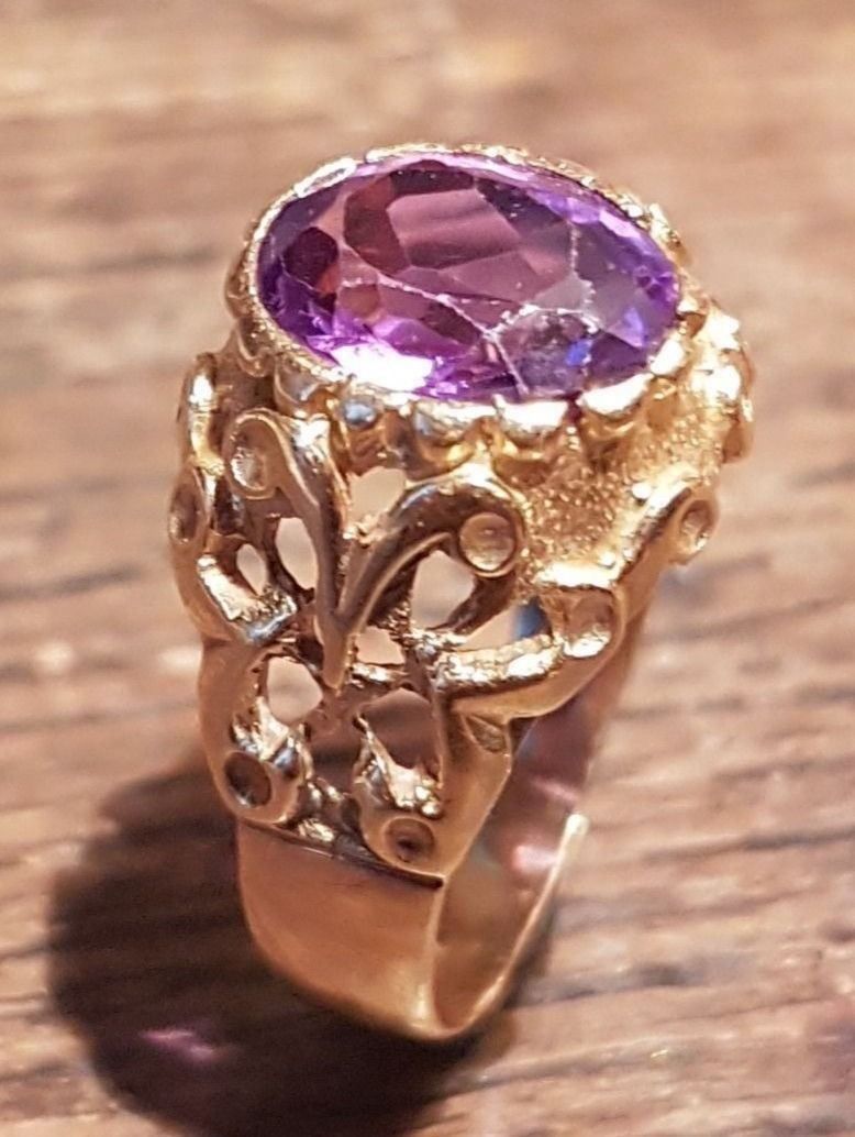 Bagues: Glamouröser Amethystring  in 750 Gold – Neuf (Voir description) à Unterägeri par Altgoldschmuck 8