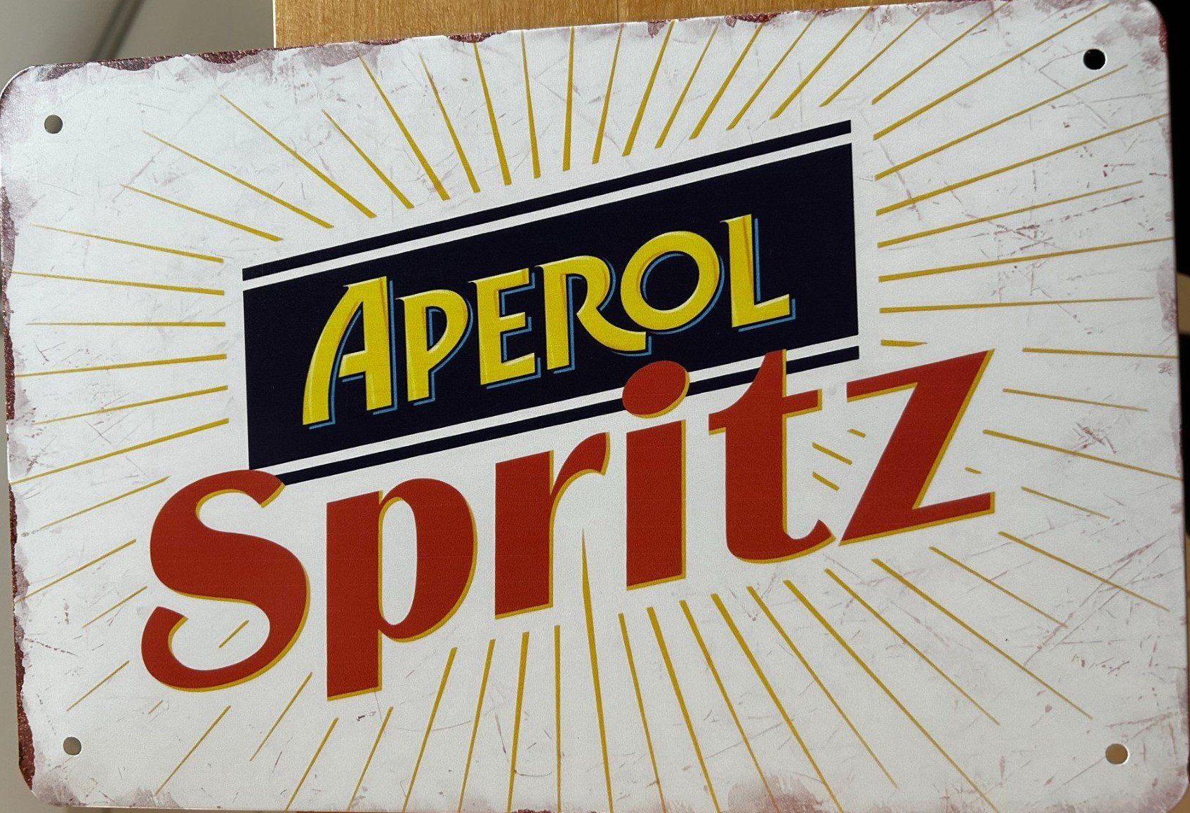 Insegne: Aperol Spritz Blechschild Apero Alkohol Bitter Prosecco – Nuovo e nell'imballaggio originale da Dättlikon venduto da easythings