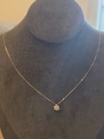 18 Karat Gold Kette mit Diamanten Anhänger