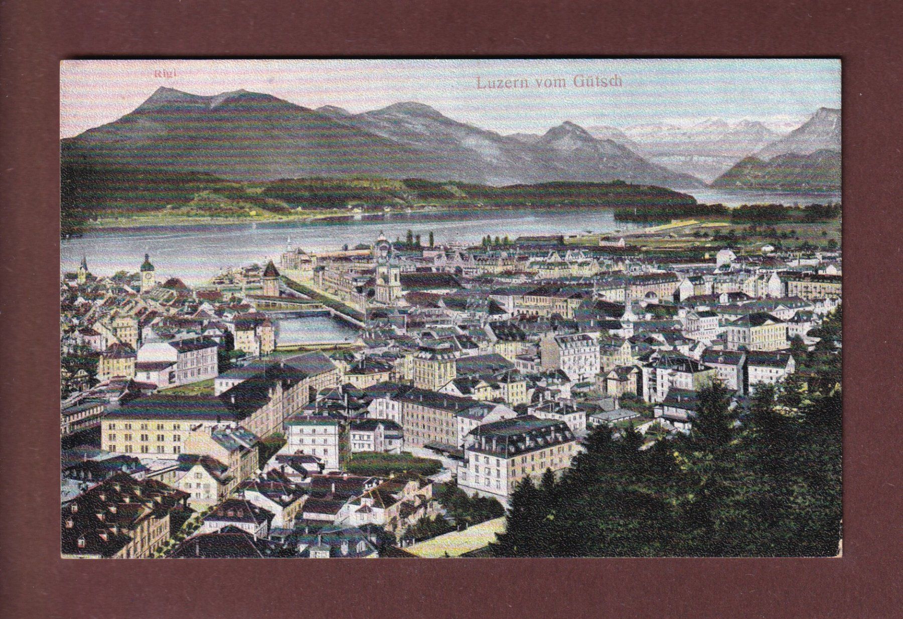 Cartes postales: LUZERN vom Gütsch – D'occasion à Pully par nicecards-shop