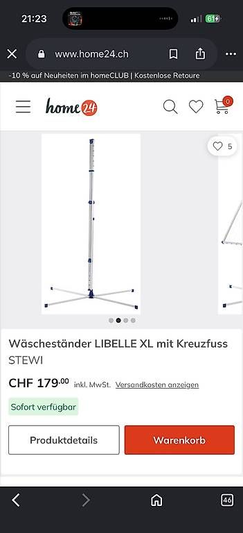 Stewi Stenditoi: STEWI Wäscheständer Libelle XL – Nuovo (secondo la descrizione) da Widnau venduto da aberhalter 3