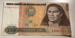 Peru 500 Intis 1987 XF