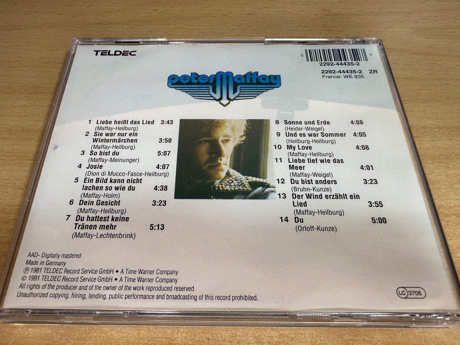 CDs: W1 Peter Maffay – Liebeslieder – Gebraucht aus Rikon im Tösstal von Alpenmutz 1