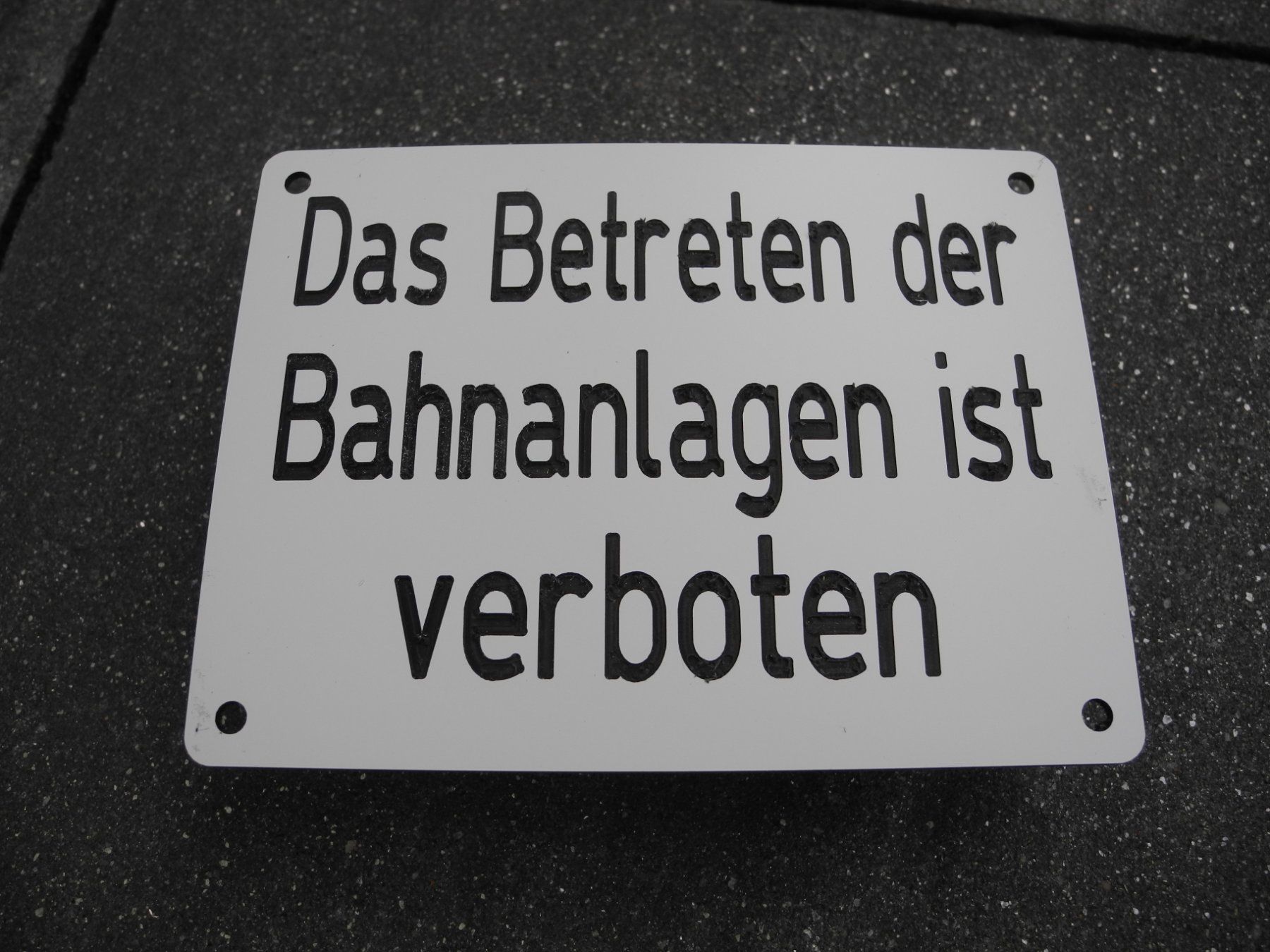SBB/CFF/FFS Insegne: KLEINES BAHNSCHILD – Nuovo (secondo la descrizione) da Reinach AG venduto da Huckleberrysix