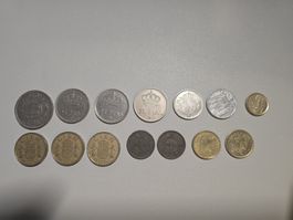 14 Spanische Münzen