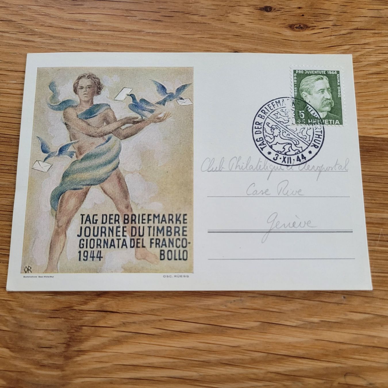 Tutti i francobolli: Dokument Genève 1944 – Usato da Biel/Bienne venduto da Destockweb