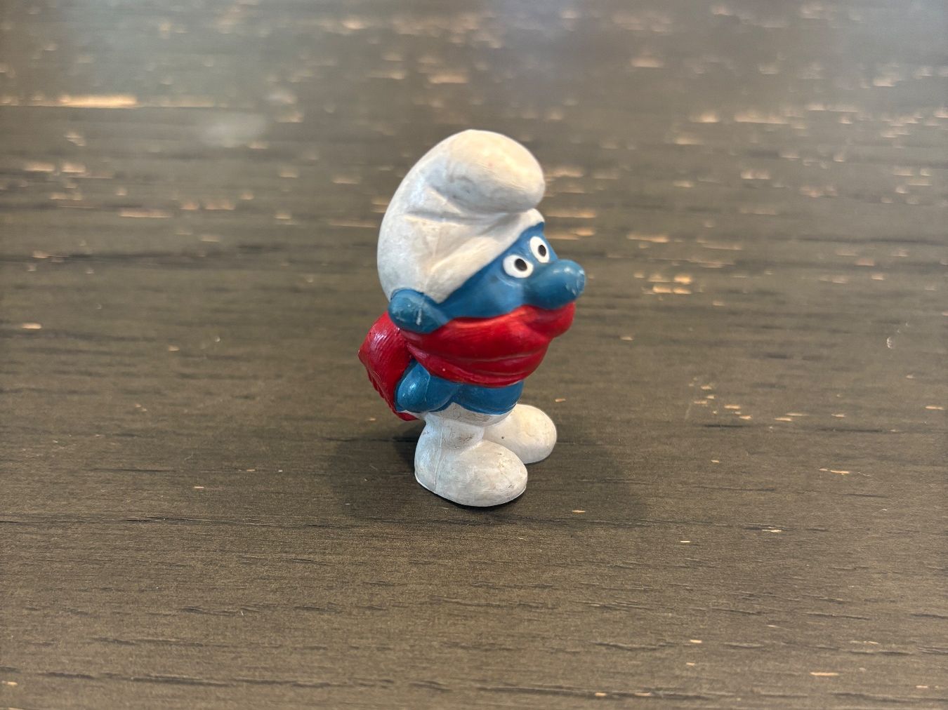 Statuette: Peyo Schlumpf / Schal – Usato da wenslingen venduto da kulturseller