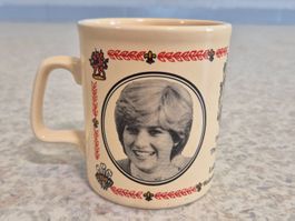 1x Klin Craft Cup Tasse Lady Diana & Prinz Charles Hochzeit