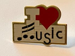 1 Pin I Love Music