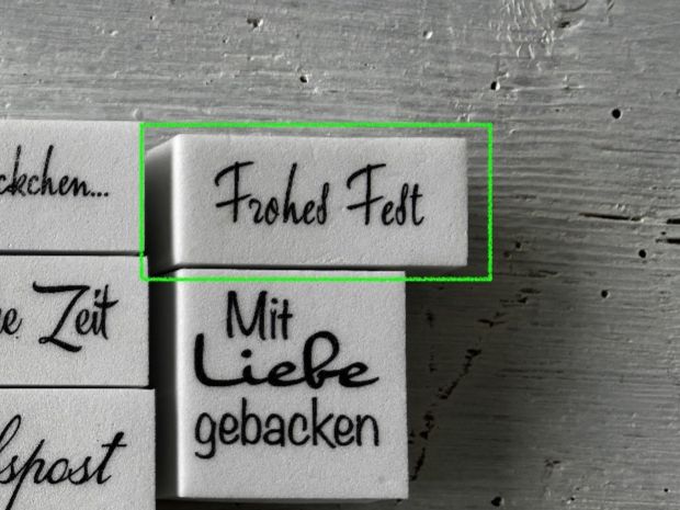 Timbri: LaBlanche Stempel Spruch 'Frohes Fest' 1-teilig – Usato da Glattfelden venduto da Qwerasdf