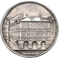 Silbermedaille 1774 Zürich Zunfthaus Saffran